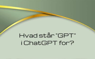 Hvad står GPT i ChatGPT for?