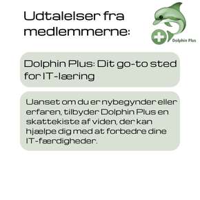 Dolphin Plus medlemmer siger: Dolphin Plus Dit go-to sted for IT-læring
