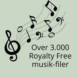 Over 3.000 royalty free musik-filer
