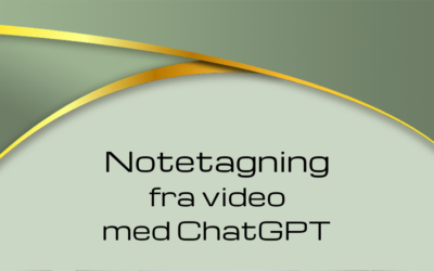 Notetagning fra video med ChatGPT