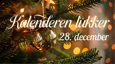 Julekalenderen lukker 28. december