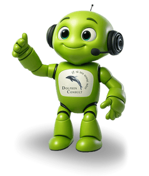 AI Robotten Delfi hos Heidi Bille og Dolphin Consult