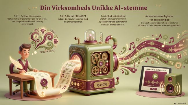 Din unikke AI-stemme og hvordan du finder frem til den. Workshop hos Dolphin Consult og Heidi Bille.