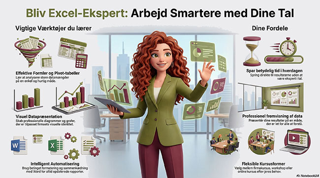 Excel kursus hos Dolphin Consult og Heidi Bille