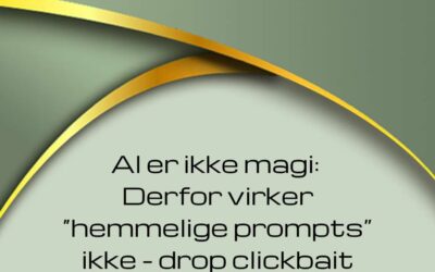 Stop med at sælge mig AI-hemmeligheder – der findes ingen