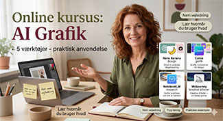AI-grafik-ny-prompt-Gemini Eksempel på AI grafik, i Nano Banana med en lidt bedre prompt. Lær det hos Dolphin Consult og Heidi Bille
