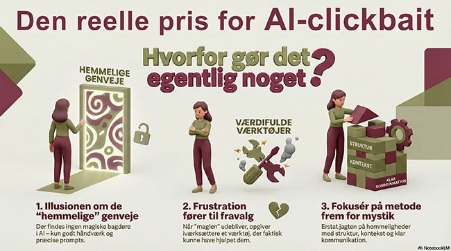 Den reelle pris for AI-clickbait og lær at undgå den hos Dolphin Consult og Heidi Bille