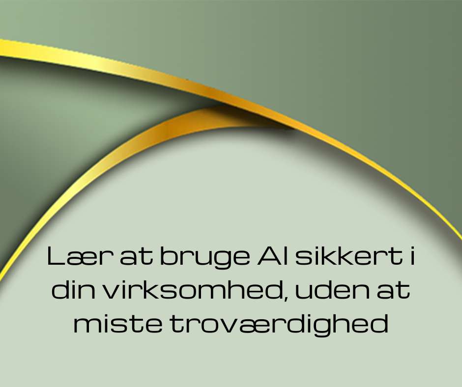 Lær at bruge AI sikkert i din virksomhed, uden at miste troværdighed hos Dolphin Consult og Heidi Bille