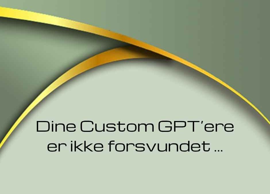 Fra Custom GPT til Skills